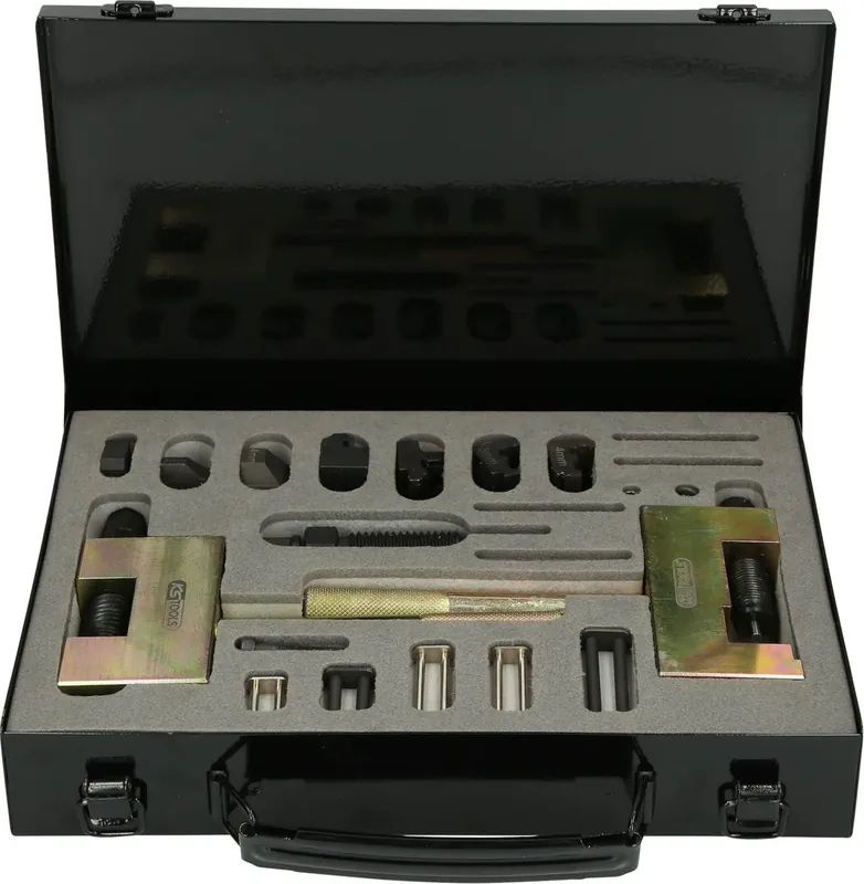 KS TOOLS Nietgerät für Steuerketten für Mercedes / Chrysler / Jeep, 17-tlg ( 400.4605 ) Schneller Versand