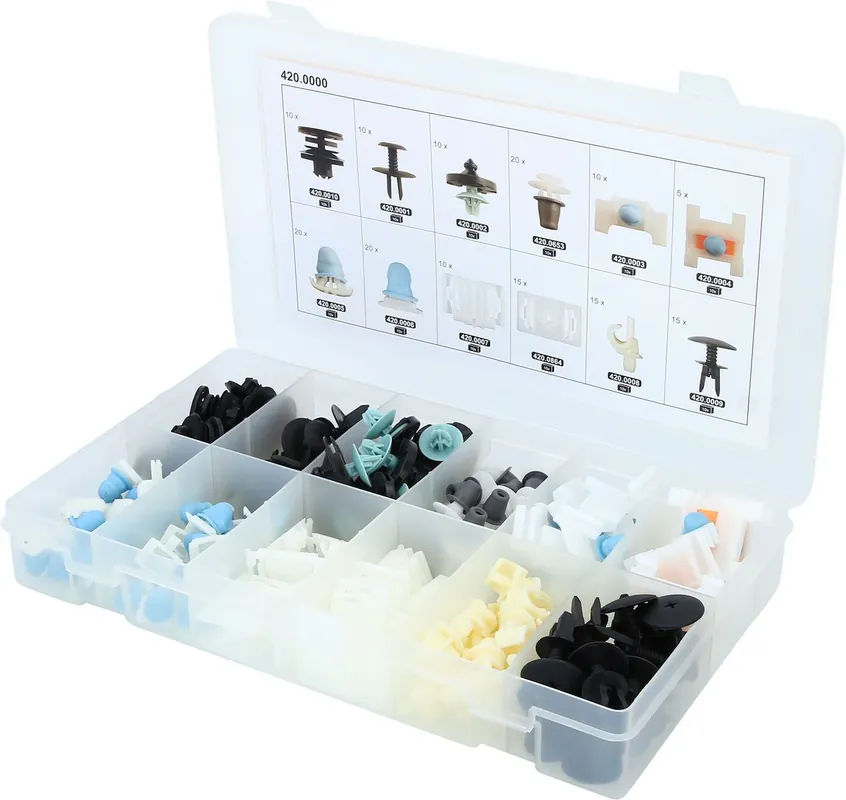 KS TOOLS Befestigungs-Clip-Satz für Audi, 160-tlg ( 420.0000 ) Expressversand