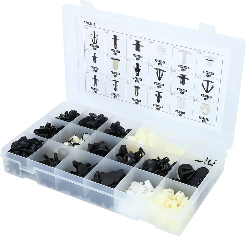 KS TOOLS Befestigungs-Clip-Satz für Honda, 418-tlg ( 420.0350 ) Heißes Angebot