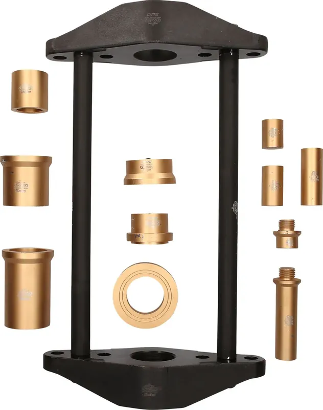KS TOOLS Universal-Satz zum Auswechseln von Achsschenkelbolzen 45 t, 12-tlg ( 440.0665 ) Markenprodukt