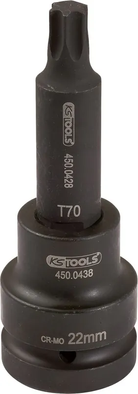 KS TOOLS 3/4" Kraft-Bit-Stecknuss Torx, lang, T90 ( 450.0444 ) Highlight