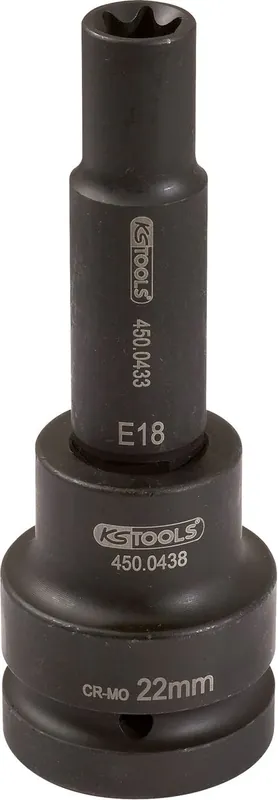 Neue Kollektion KS TOOLS 3/4" Torx-E-Kraft-Stecknuss, lang, E20 ( 450.0452 )
