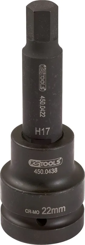 KS TOOLS 3/4" Kraft-Bit-Stecknuss Innensechskant lang, 17mm ( 450.0461 ) Jetzt Kaufen
