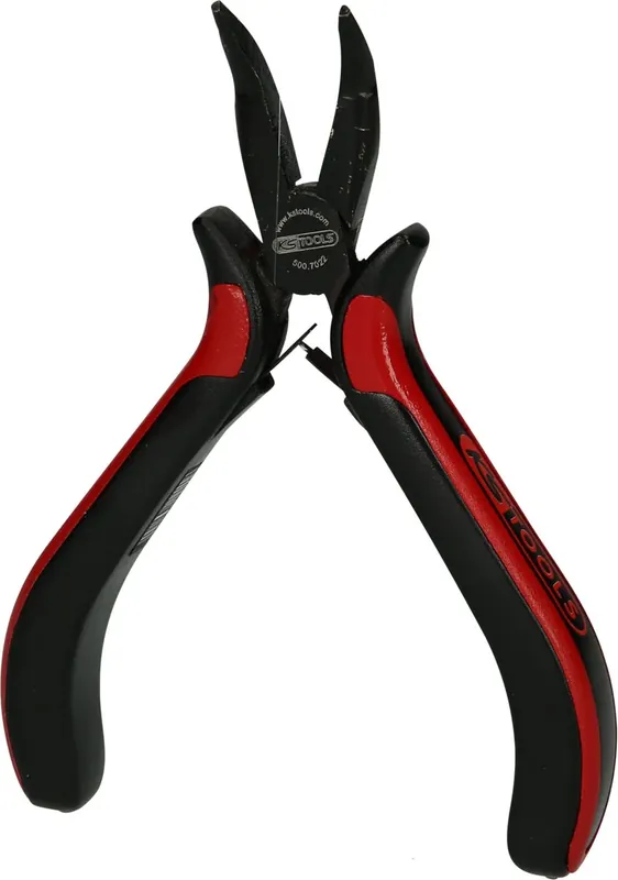 Saisonangebot KS TOOLS Feinmechanik-Flachrundzange-gebogen, 130mm ( 500.7022 )