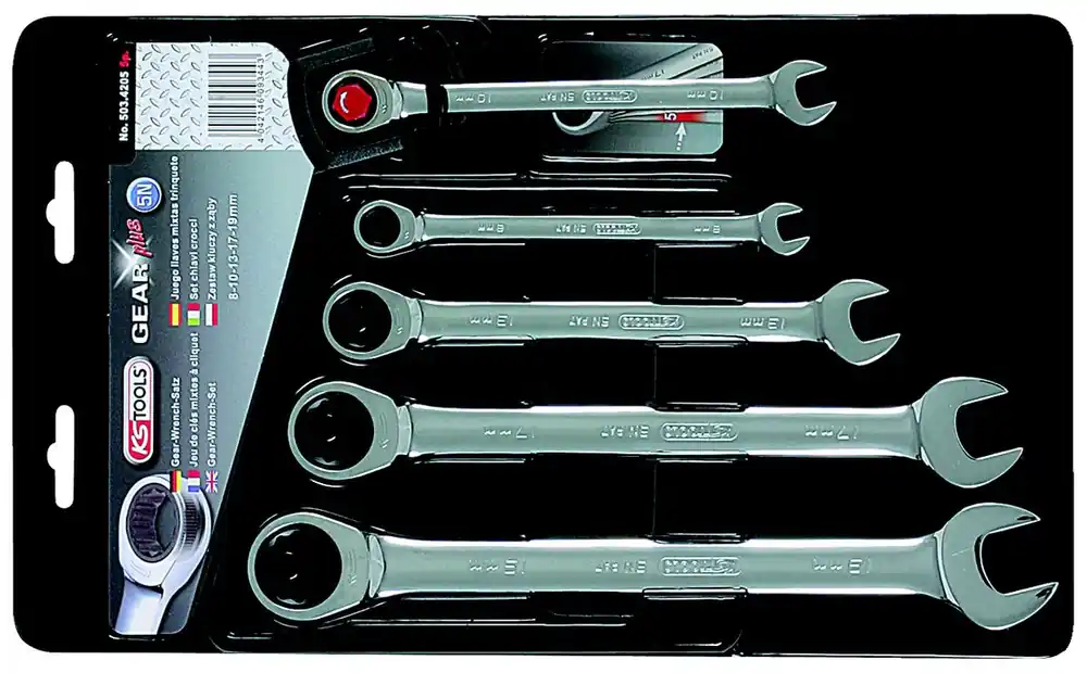 KS TOOLS GEARplus Ratschenringmaulschlüssel-Satz, 5-tlg 5/16"-3/4" ( 503.4202 ) Aktuell