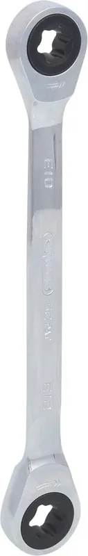 KS TOOLS GEARplus Torx-E-Doppel-Ratschenringschlüssel,E10xE12 ( 503.4353 ) Letzte Chance