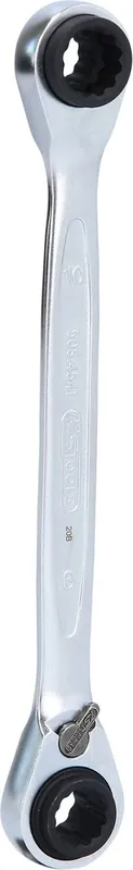 KS TOOLS 4 in 1 GEARplus® Doppel-Ratschenringschlüssel, umschaltbar, 8x9x10x11mm ( 503.4541 ) Geprüft