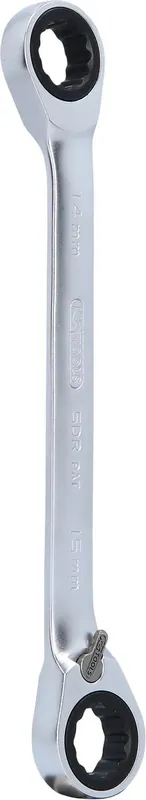 KS TOOLS GEARplus Doppel-Ratschenringschlüssel umschaltbar 14x15mm ( 503.4576 ) Billig