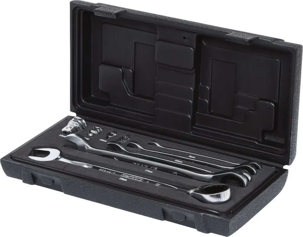 Begrenztes Angebot KS TOOLS GEARplus Ratschenringmaulschlüssel-Satz, umschaltbar, 9-tlg ( 503.4650 )