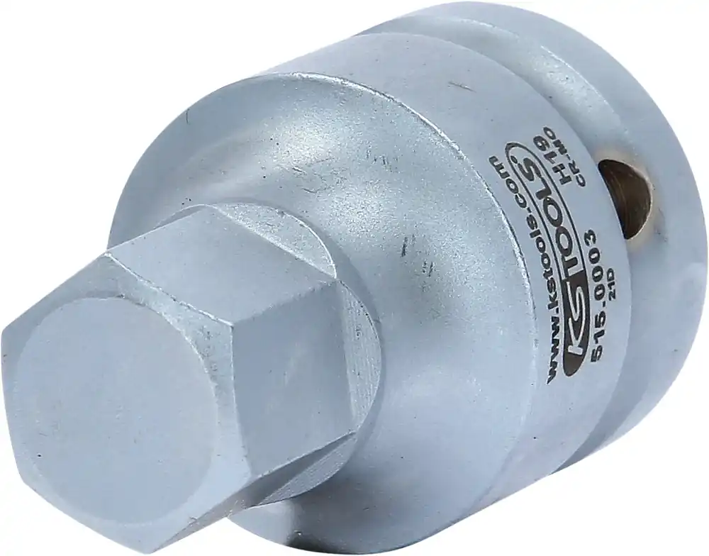 KS TOOLS 3/4" Kraft-Bit-Stecknuss Innensechskant kurz, 19mm ( 515.0003 ) Rabatt