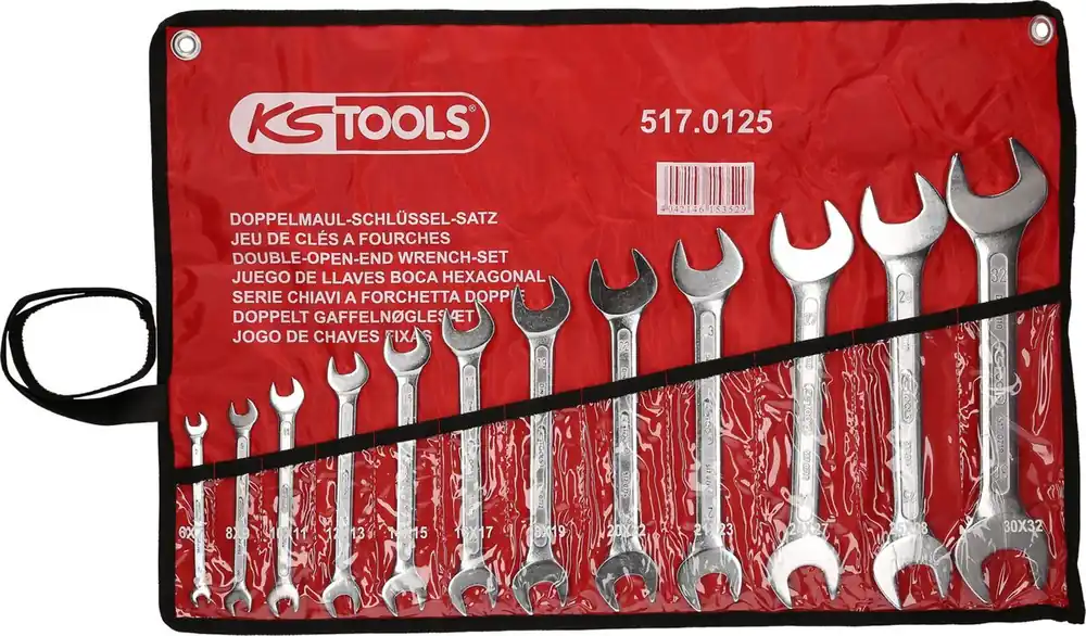 KS TOOLS Doppel-Maulschlüssel-Satz, 12-tlg, 6x7-30x32mm ( 517.0125 ) Saisonangebot