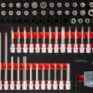KS TOOLS 1/2'' Bit-Stecknuss-Satz in Schaumstoffeinlage, 111-tlg ( 811.1111 ) Preiswert