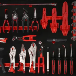 KS TOOLS Zangen-Satz in Schaumstoffeinlage, 34-tlg ( 821.0034 ) Echt