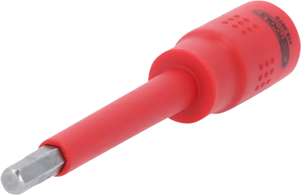 KS TOOLS 3/8" Isolierte Bit-Stecknuss Innensechskant, 6mm, 122mm lang ( 118.3873 ) Zertifiziert