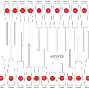 KS TOOLS Leere Schaumstoffeinlage zu 811.0027 ( 811.0027-97 ) Begrenztes Angebot