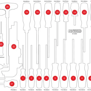 KS TOOLS Leere Schaumstoffeinlage zu 811.0034 ( 811.0034-97 ) Top-Seller