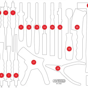Jetzt Kaufen KS TOOLS Leere Schaumstoffeinlage zu 811.1023 ( 811.1023-97 )