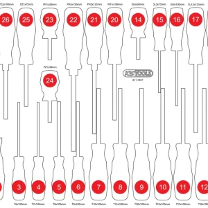 Jetzt Kaufen KS TOOLS Leere Schaumstoffeinlage zu 811.1027 ( 811.1027-97 )