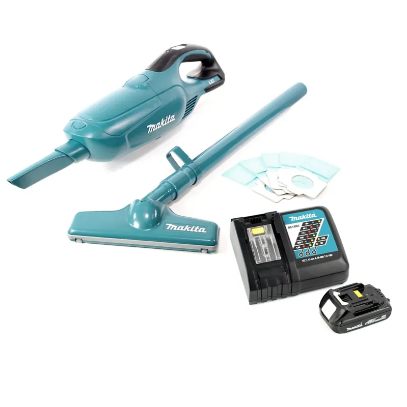 Markenware Makita DCL 182 RY1 Akku Staubsauger 18 V + 1x Akku 1,5 Ah + Ladegerät