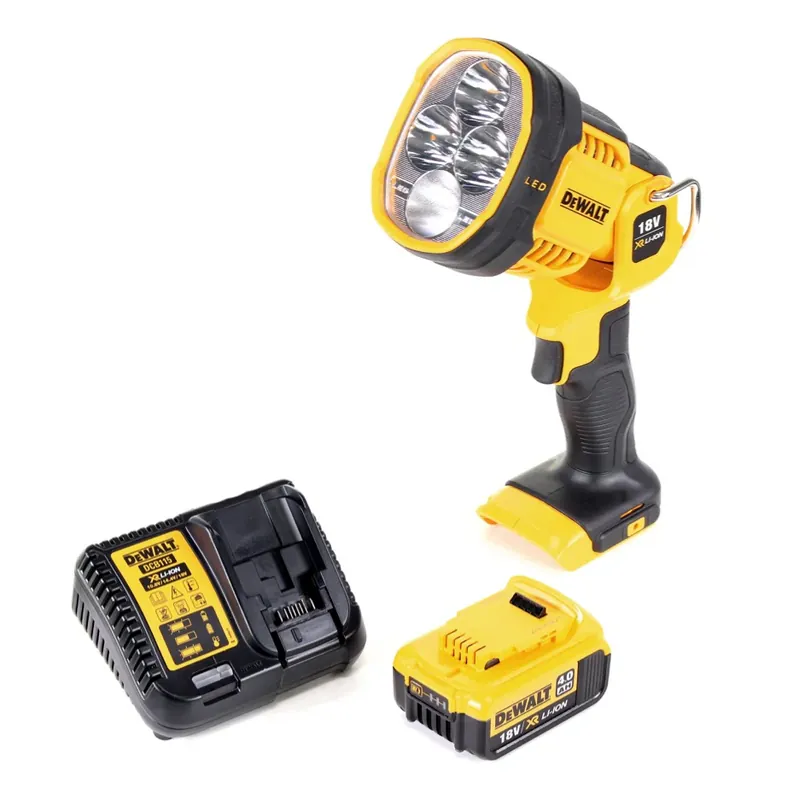 DeWalt DCL 043 Akku LED Lampe 18 V 1000 lm + 1x Akku 4,0 Ah + Ladegerät Versand Am Gleichen Tag