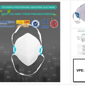 Direkt Vom Hersteller VIC Feinstaubmaske VIC822 ( 1 Stück ) 3-Schicht FFP2 gefaltet