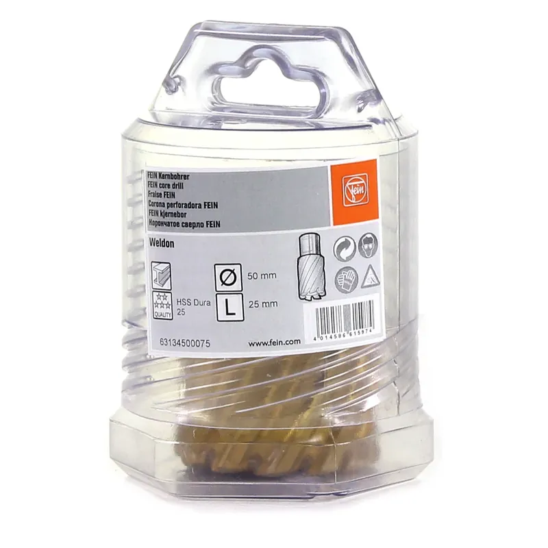 FEIN HSS Dura 25 Kernbohrer mit Weldon Aufnahme 50 x 25 mm ( 63134500075 ) Letzte Chance