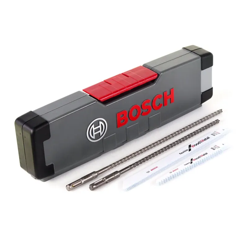 Top-Seller Bosch Fensterbau Set 12 Teilg. mit SDS-plus Hammerbohrern und Sägeblättern in Tough Box ( 06159975T1 )