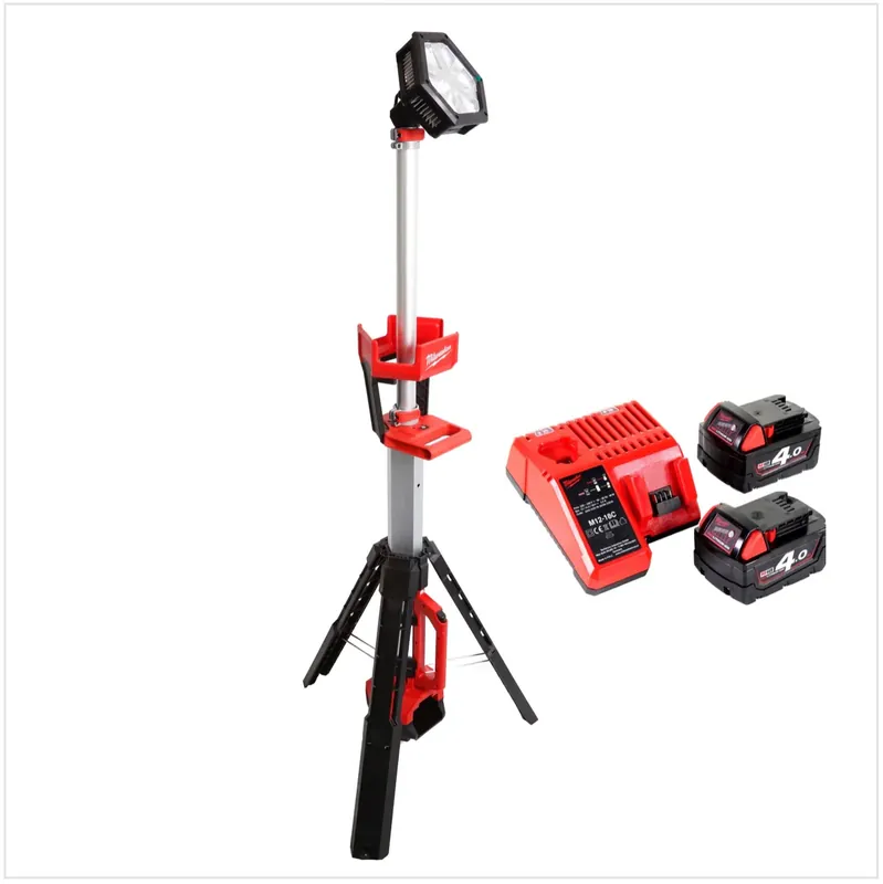 Online Kaufen Milwaukee M18 SAL 402C 18V Akku Baustrahler + 2x Akku 4,0Ah + Ladegerät