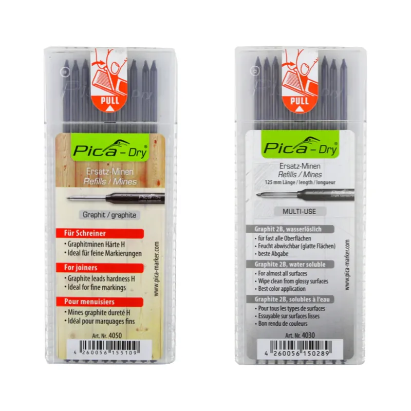 Pica DRY Ersatzminen Graphit Set Wassserlöslich Multi-Use 10 tlg. + Ersatzminen Graphit Härte H 10 tlg. Preiswert