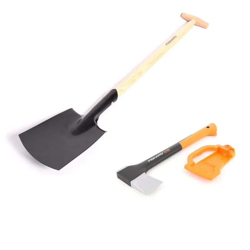 Mega-Angebot Fiskars Garten Set mit Spaltaxt X 11 S 45 cm ( 122443 ) und Damen Spaten 880 g ( 394 D )
