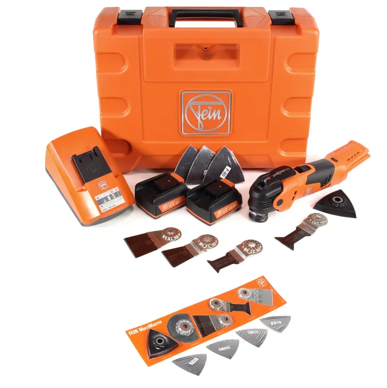 Nur Für Kurze Zeit FEIN Akku-Oszillierer AFMT 12 QSLC MultiTalent 12 V Multifunktionswerkzeug Starlock Plus im Koffer + 2x 2,5 Ah Akku + Ladegerät + 31 tlg. Zubehör-Set