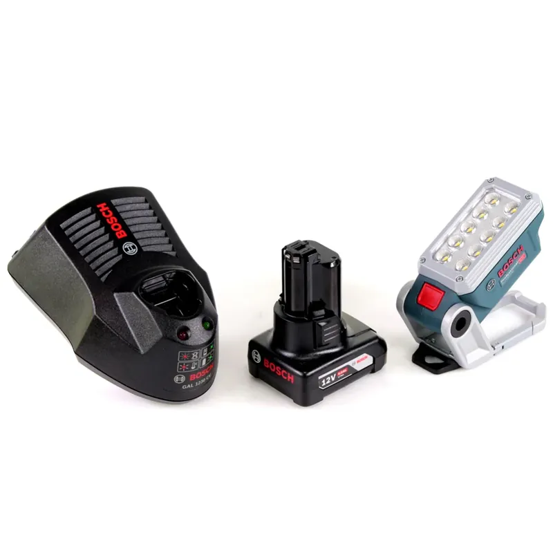 Bosch Akku Lampe GLI 12V-330 DeciLED + 1x 6,0 Ah Akku + Ladegerät Wochenendangebot
