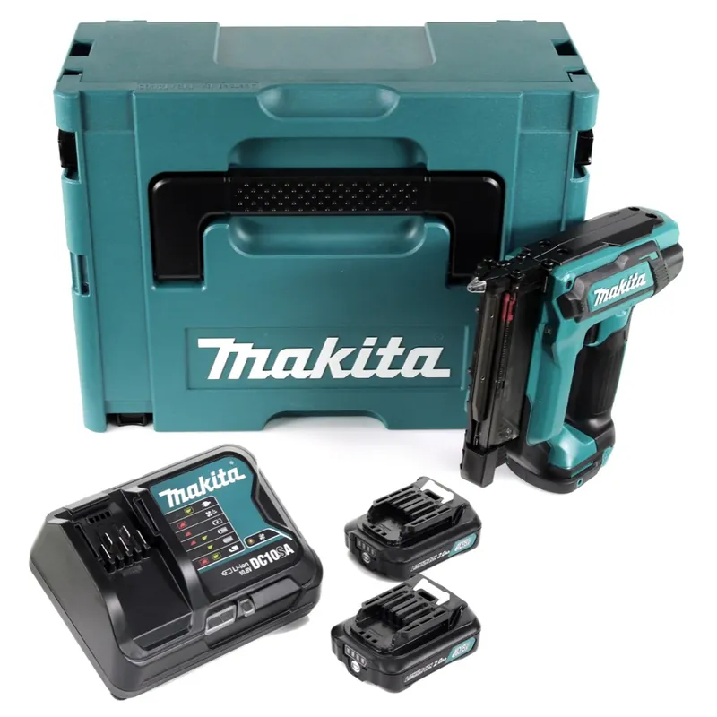 Super-Preis Makita PT 354 DSAJ 10,8 V Akku Stiftnagler im Makpac + 2 x 2,0 Ah Akku + Ladegerät