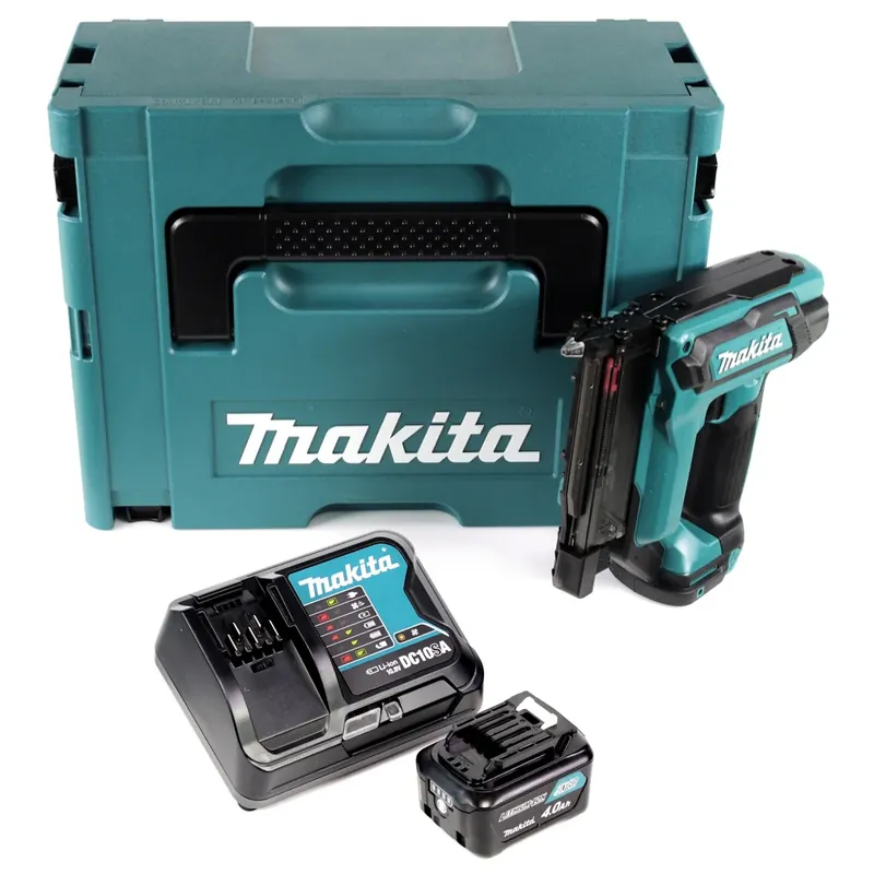 Garantierte Lieferung Makita PT 354 DSM1J Akku Stiftnagler 10,8V bis 35mm im Makpac + 1x 4,0 Ah Akku + Ladegerät