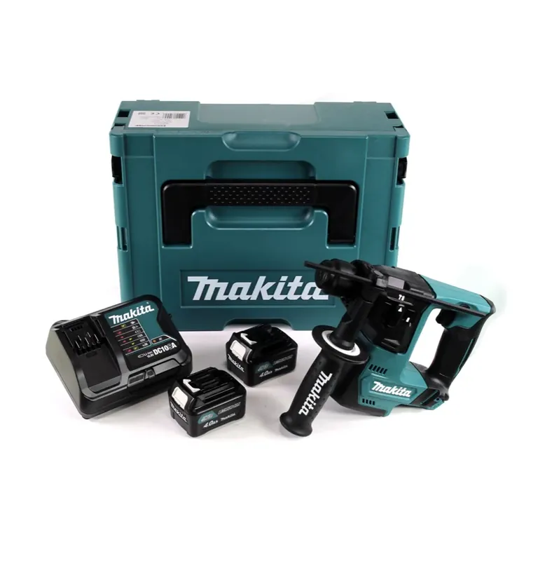 Wochenendangebot Makita Akku Bohrhammer HR 140 DSMJ 10,8 V + 2x 4,0 Ah Akkus mit Ladegerät und MAKPAC Tragekoffer