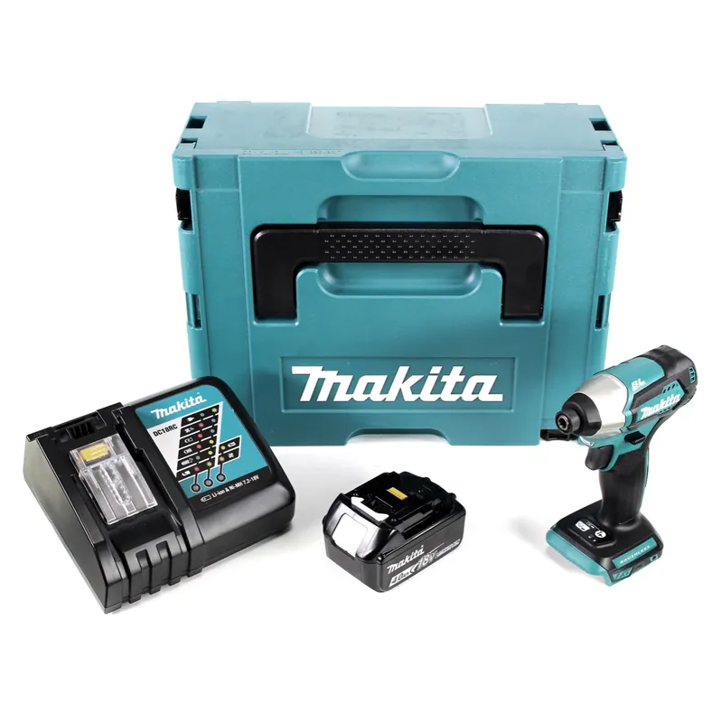 Makita DTD 155 RM1J 18 V Brushless Li-Ion Akku Schlag Schrauber im Makpac + 1 x BL1840 B 4,0 Ah Akku + 1 x DC 18 RC Ladegerät Aktuell