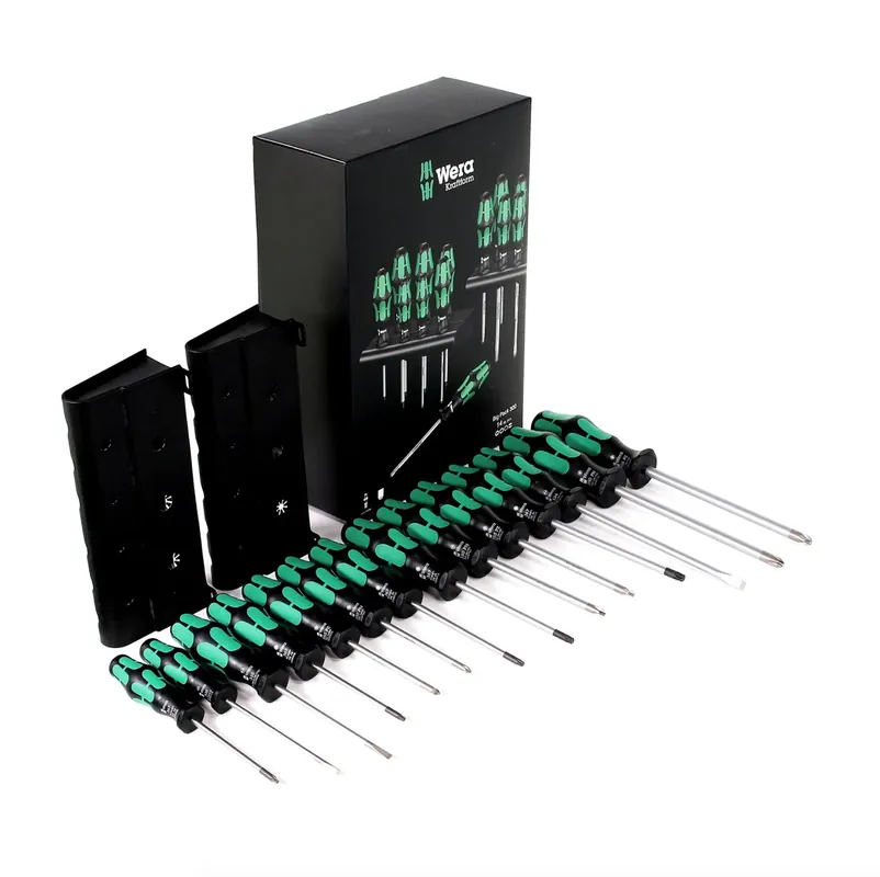 Bestseller Wera Kraftform Big Pack 300 Schraubendreher Set 14 tlg. + 2x Rack Wandhalterung ( 05105630001 )