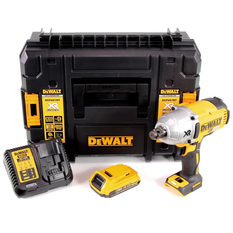 DeWalt DCF 897 D1 Akku Schlagschrauber 18V 3/4'' 950Nm Brushless + 1x Akku 2,0Ah + Ladegerät + TSTAK Schnäppchen