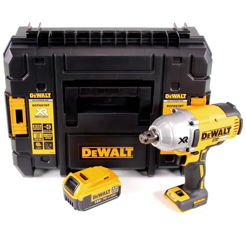 DeWalt DCF 897 NT Akku Schlagschrauber 18V 3/4'' 950Nm Brushless + 1x Akku 4,0Ah + TSTAK - ohne Ladegerät Ausverkauf