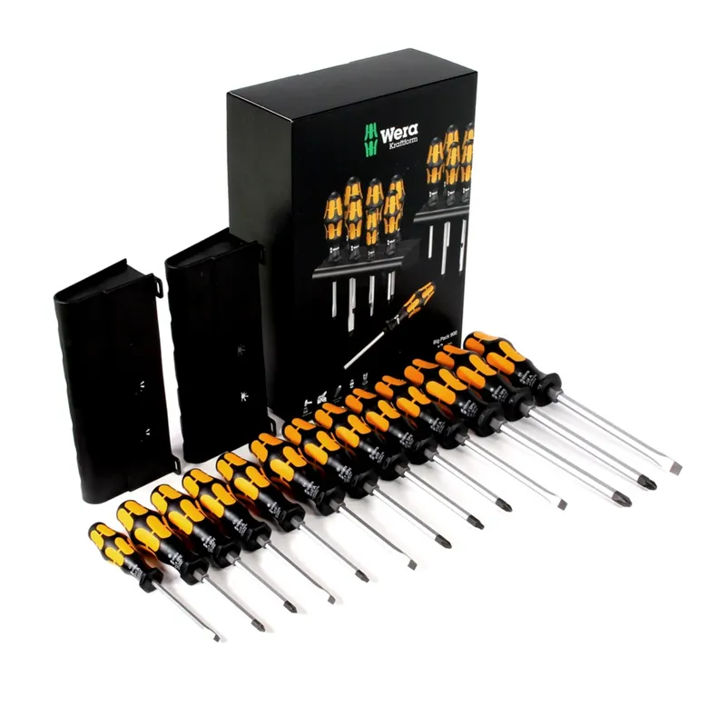 Jetzt Kaufen Wera Kraftform Big Pack 900 Schraubendreher Schraubmeißel Set + 2x Rack Wandhalterung ( 05133285001 )