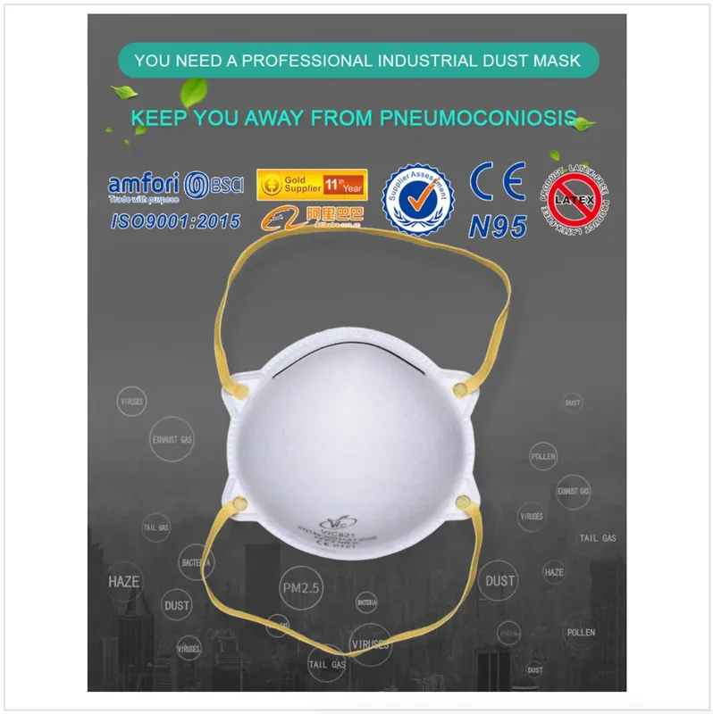 Nur Heute VIC Feinstaubmaske VIC821 ( 1 Stück ) 3-Schicht FFP2 ergonomisch geformt
