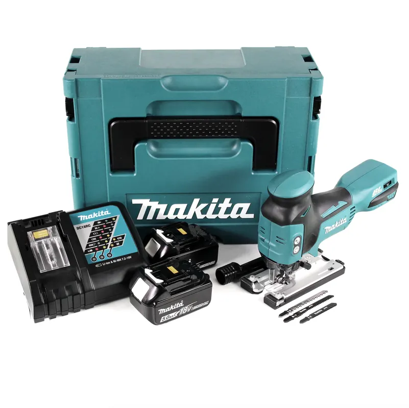 Makita DJV 181 RTJ Akku Pendelhubstichsäge 18V Brushless + 2x Akku 5,0Ah + Ladegerät + Makpac Schneller Versand