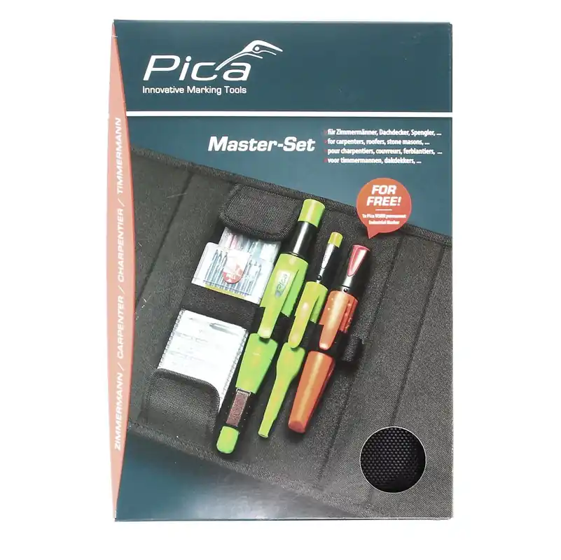Pica Master Set Zimmermann für Zimmermänner, Dachdecker, Spengler, Maurer ( 55030 ) Super-Preis