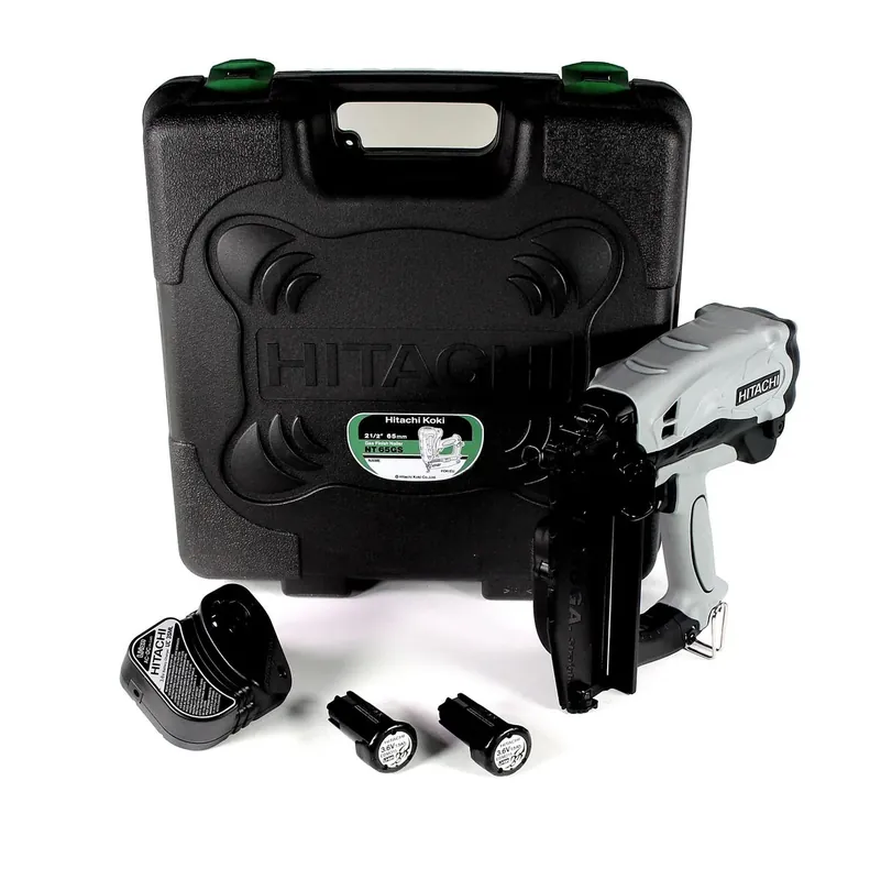 Mega-Angebot Hitachi NT 65 GS - Stiftnagler 3,6 V inkl. Koffer + 2x 1,5 Ah Li-Ion 3,6 V Akku + Ladegerät