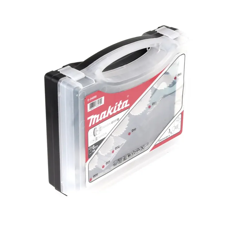 Ausverkauf Makita D-24898 9-teiliges Lochsägen Set - für Elektriker + Auswurffeder und 2x Aufnahme mit Zentrierbohrer