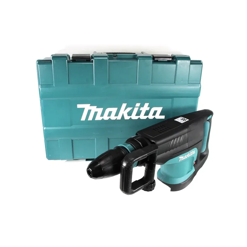 Markenprodukt Makita HM 1203 C Abbruchhammer SDS-MAX 1.510 Watt 19 Joule im Transportkoffer - inklusive 280 mm Spitzmeißel