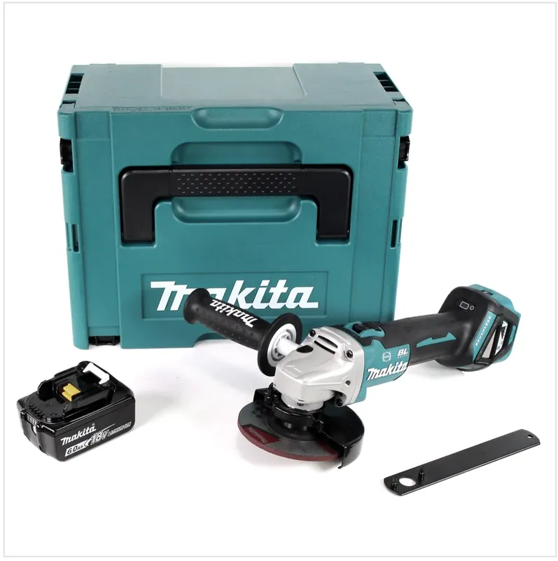 Bestpreis Makita DGA 513 G1J Akku Winkelschleifer 18V 125mm Brushless + 1x Akku 6,0Ah + Makpac - ohne Ladegerät