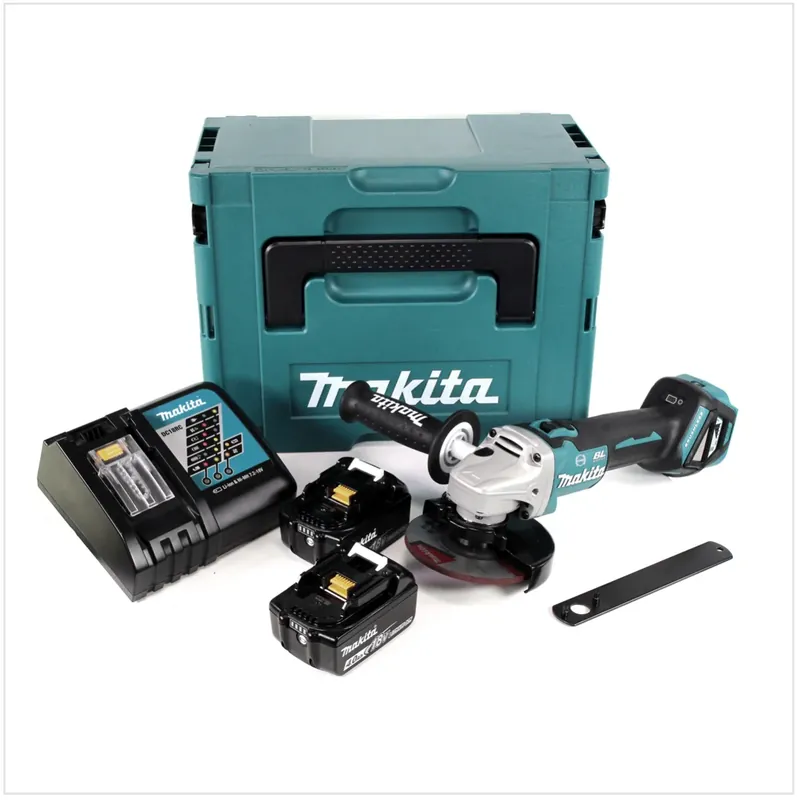 Top-Preis Makita DGA 513 RMJ Akku Winkelschleifer 18V 125mm Brushless + 2x Akku 4,0Ah + Ladegerät + Makpac