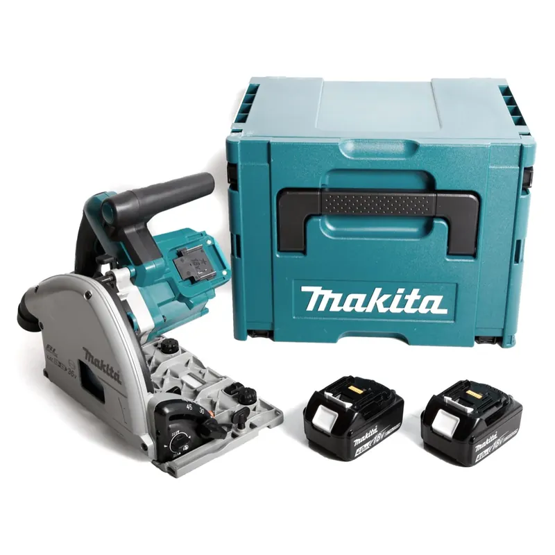Makita DSP 600 MJ Akku Tauchsäge 36V (2x18V) Brushless + 2x Akku 4,0Ah + Makpac - ohne Ladegerät Günstig