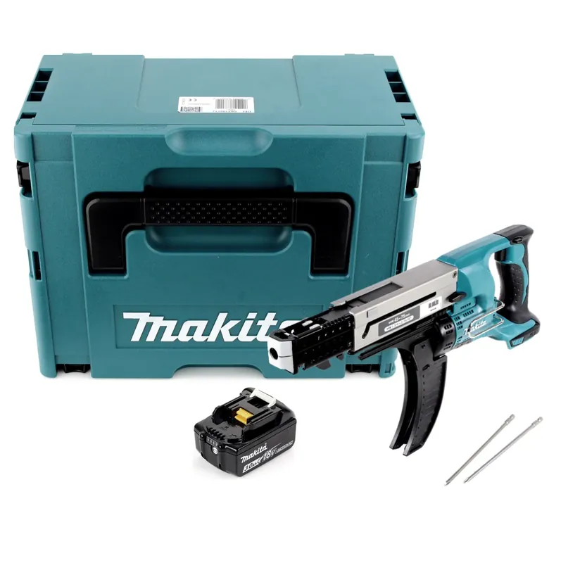 Schneller Versand Makita DFR 750 F1J Akku Magazinschrauber 18V 45-75mm + 1x Akku 3,0Ah + Makpac - ohne Ladegerät